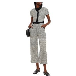 NWT Maje Paris Penala cropped tweed jumpsuit